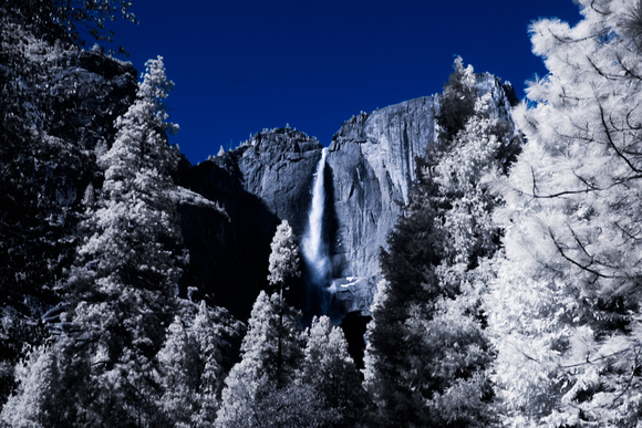 Yosemite falls -- IR with color