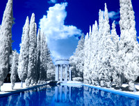 Pulgas water temple -- IR with color